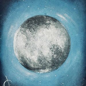 DIY: The painting “A shining moon” by yourself in 7 simple steps