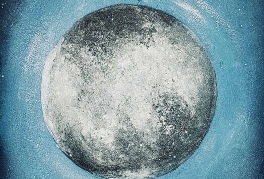 DIY: The painting “A shining moon” by yourself in 7 simple steps